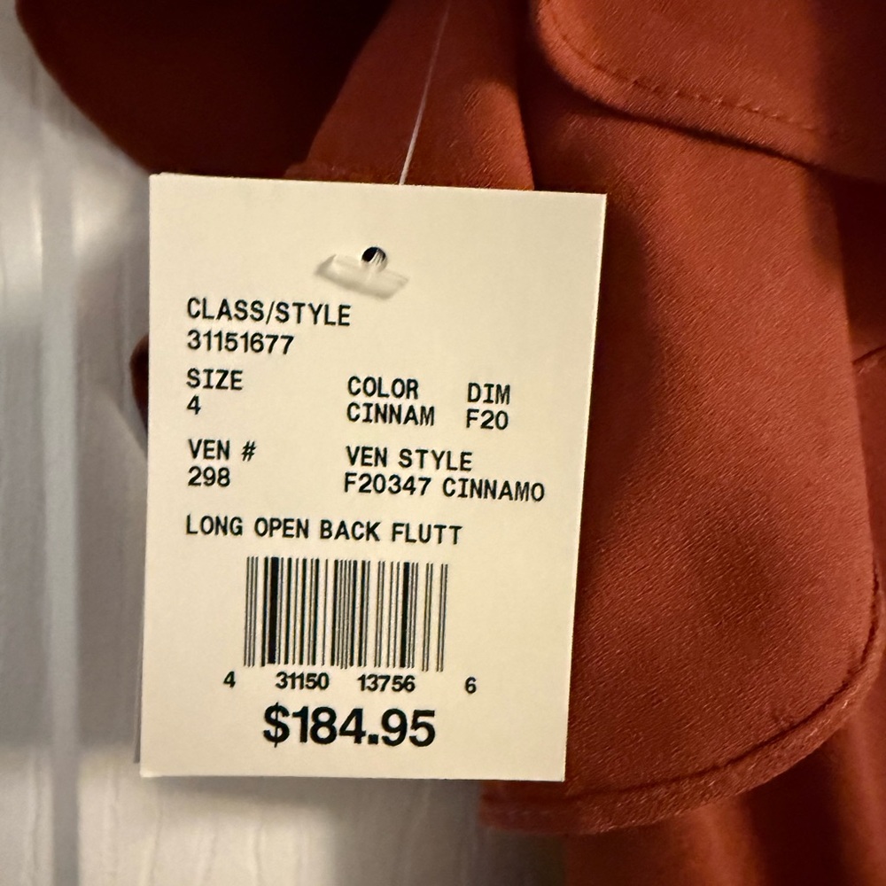 David’s Bridal Bridesmaid “Cinnamon” Dress NWT - Picture 9 of 9